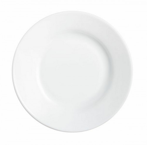 Assiette creuse rond blanc verre opal Ø 22,5 cm Restaurant Arcoroc
