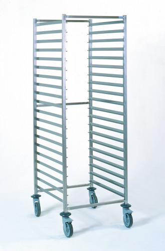 Chariot inox sens longueur GN 2/1 20 niveaux Tournus