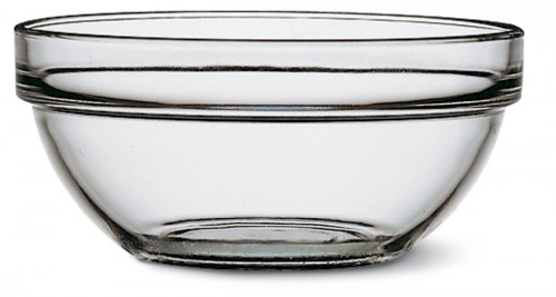 Saladier rond transparent verre trempé Ø 23 cm Empilable Arcoroc