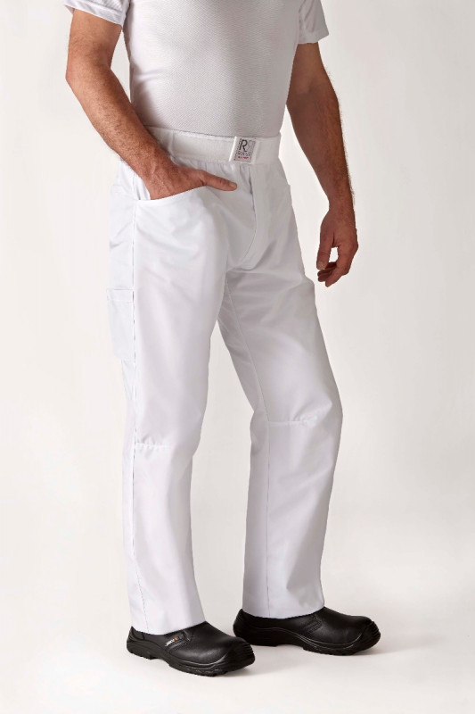 Pantalon de cuisine blanc T4 Arenal Robur