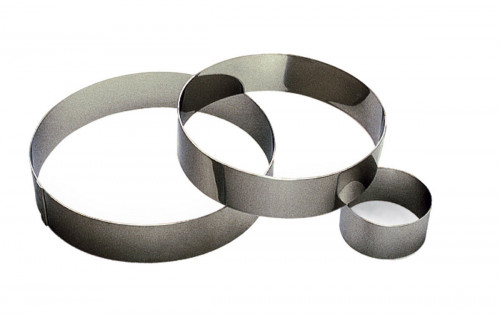 Cercle à vacherin inox Sans revêtement Ø 18 cm 6 cm Gobel