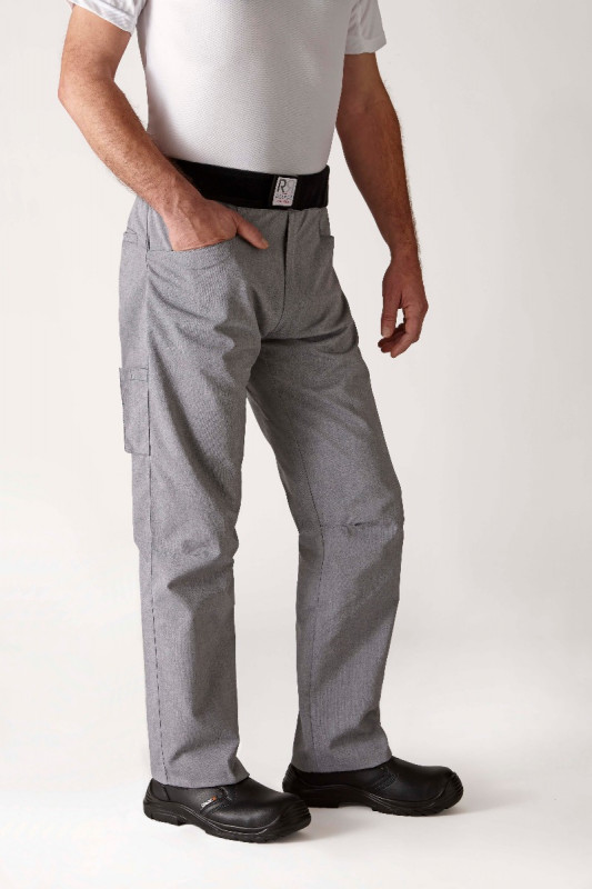 Pantalon de cuisine gris T2 Arenal Robur