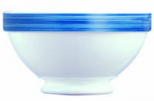 Bol rond bleu verre opal 51 cl Ø 13 cm Brush Arcoroc