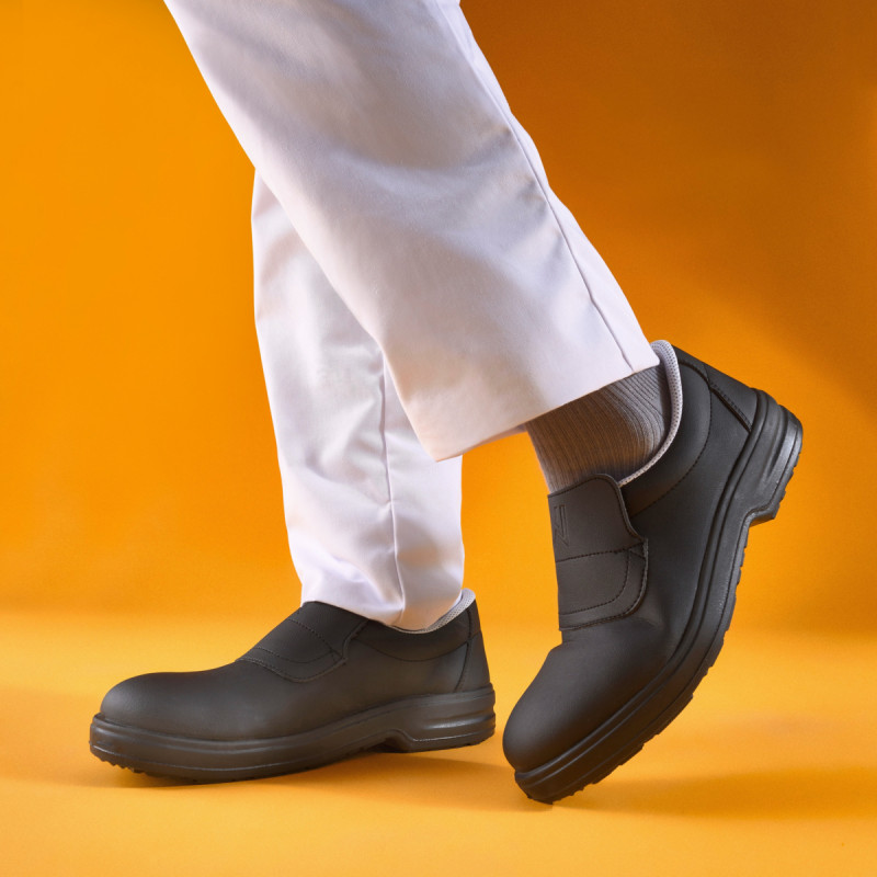 Chaussures mocassin de sécurité mixte noir 37 Tony Nordways
