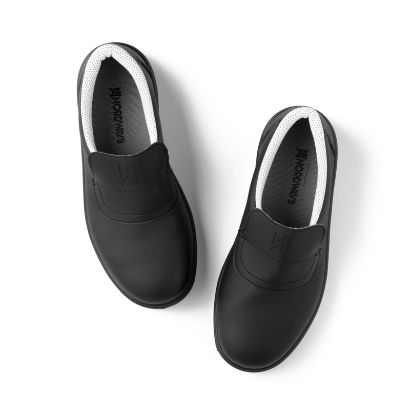 Chaussures mocassin de sécurité mixte noir 40 Tony Nordways