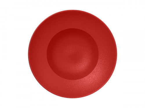 Assiette extra creuse rond rouge porcelaine vitrifiée Ø 22,7 cm Neo Fusion Rak