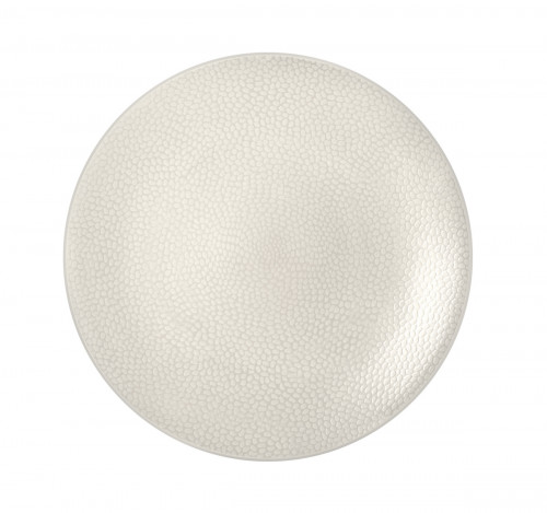 Assiette coupe plate rond ivoire grès émaillé Ø 29 cm Stone Medard De Noblat