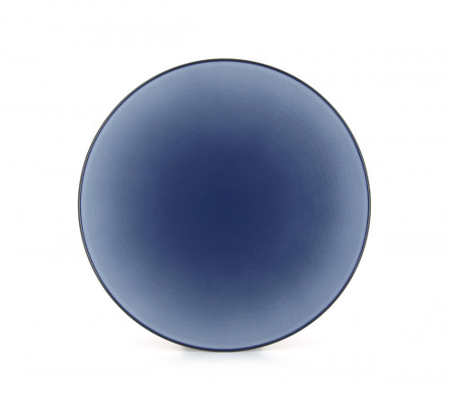 Assiette coupe plate rond bleu porcelaine culinaire Ø 28 cm Revol