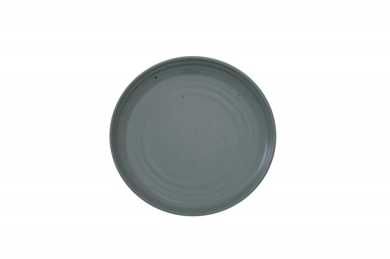 Assiette coupe plate rond pebble porcelaine Ø 17 cm Artisan Ariane