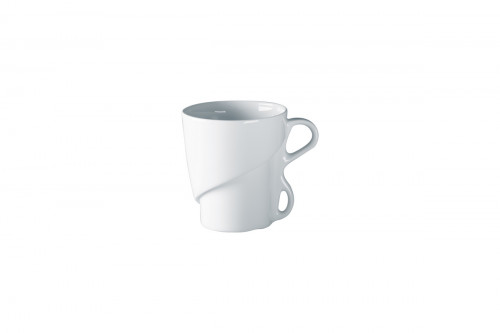 Mug rond blanc porcelaine vitrifiée 32 cl Ø 9 cm Delissea Rak