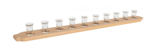 Planche à shooters rectangulaire hêtre 85 cm Berard