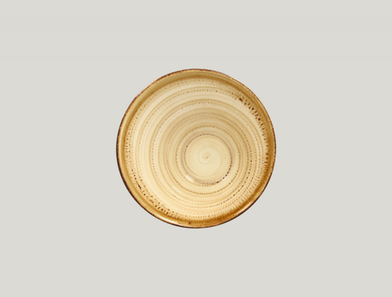 Saladier irrégulier beige porcelaine vitrifiée Ø 22 cm Twirl Rak