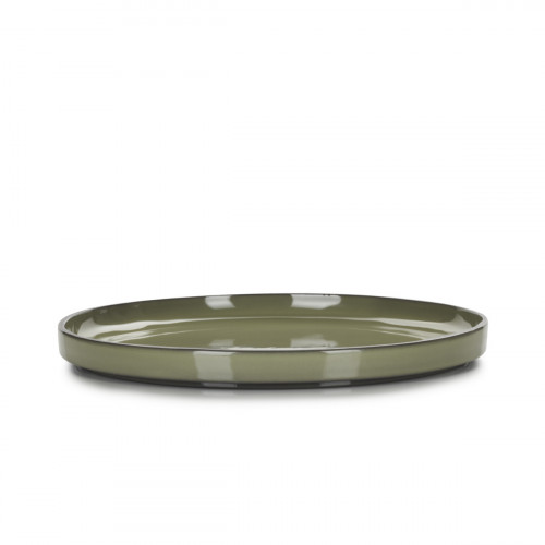 Assiette plate rond cardamome porcelaine culinaire Ø 26 cm Caractère Revol