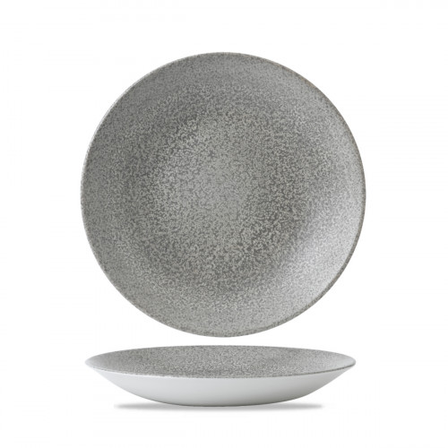 Assiette creuse rond gris porcelaine vitrifiée Ø 27,8 cm Evo Origins Dudson