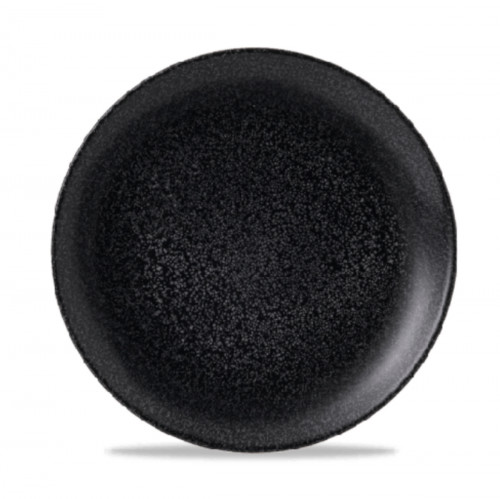 Assiette coupe plate rond noir porcelaine vitrifiée Ø 28,8 cm Evo Origins Dudson