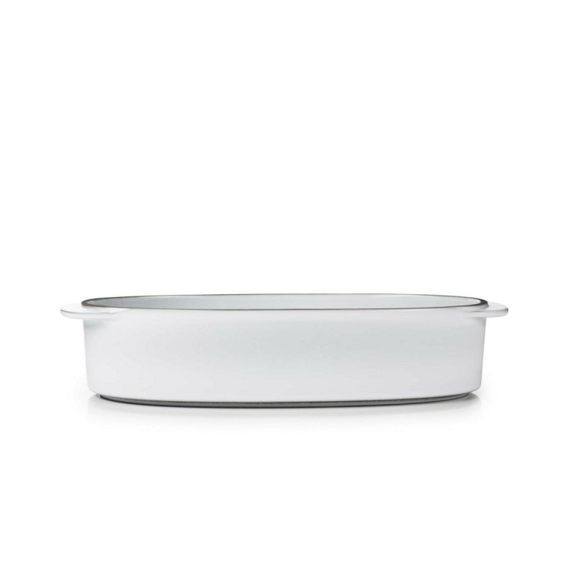 Plat ovale blanc porcelaine culinaire 26 cm Caractere Revol