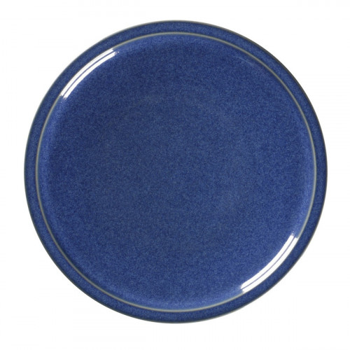 Assiette coupe plate rond bleu porcelaine Ø 20,4 cm Rakstone Ease Rak