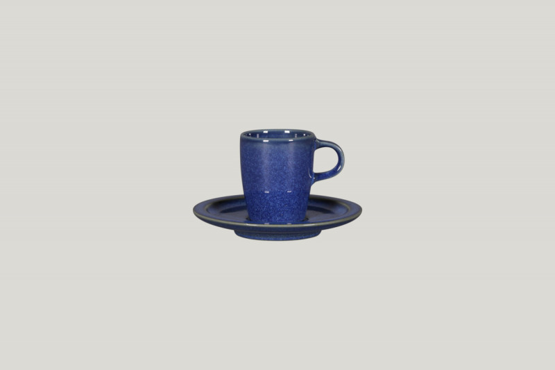 Tasse à expresso rond bleu porcelaine 9 cl Ø 5,5 cm Rakstone Ease Rak