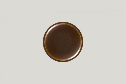 Assiette coupe plate rond bronze porcelaine Ø 16,2 cm Rakstone Ease Rak