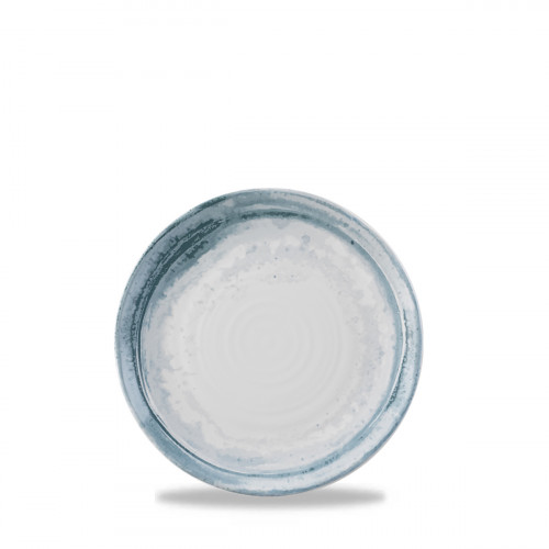 Assiette plate organique bleu porcelaine vitrifiée Ø 27 cm Finca Dudson