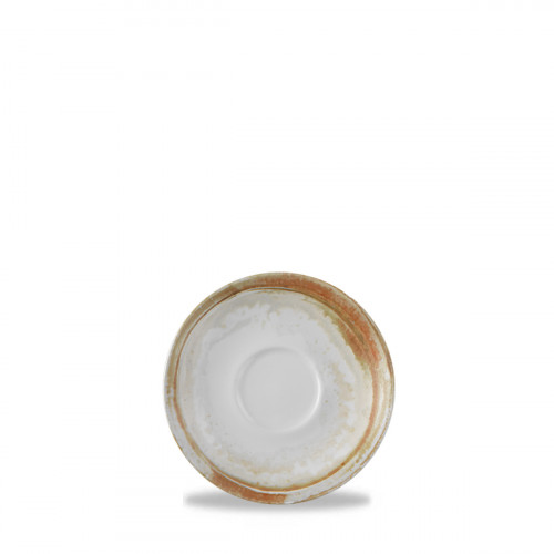 Sous tasse à cappuccino rond beige porcelaine vitrifiée Ø 15,6 cm Finca Dudson