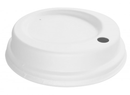 Couvercle blanc bagasse Ø 7 cm Huhtamaki (60 pièces)