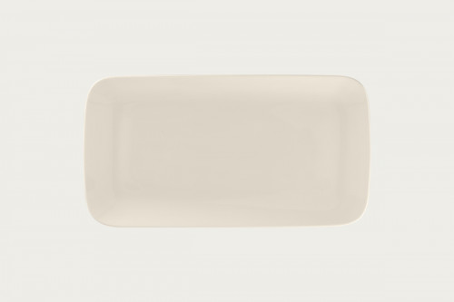 Assiette plate rectangulaire blanc porcelaine bone china 33x17,7 cm Bravura Rak