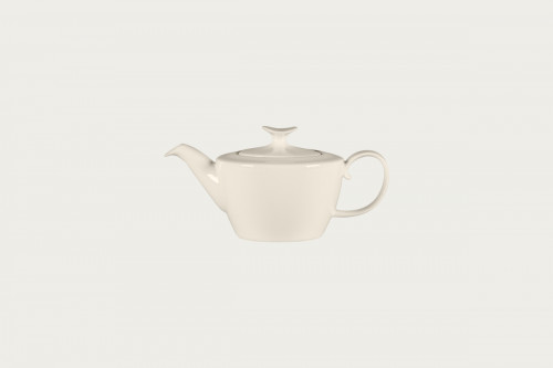 Théière & couvercle ovale blanc porcelaine bone china 58,5 cl Ø 12,2 cm Bravura Rak