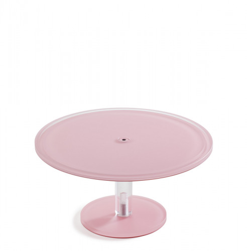 Piédestal résine Nacryl® rose Ø 30 cm 16 cm Mealplak