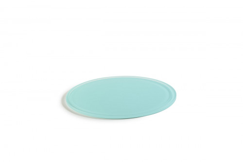 Plateau rond pour cloche résine Nacryl® bleu lagon Ø 33 cm 1 cm Mealplak