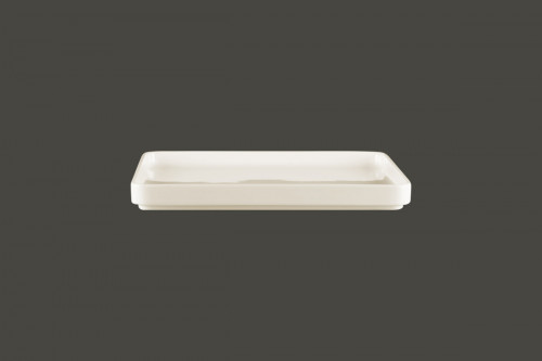 Assiette plate carré blanc porcelaine 24x24 cm Fractal Rak