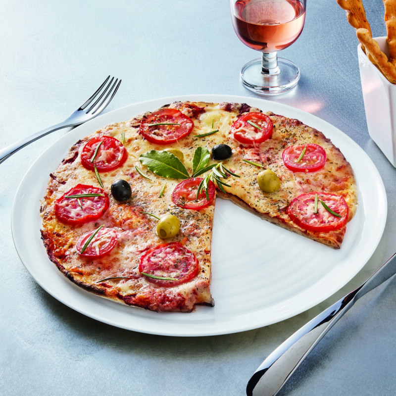 Assiette à pizza xl rond blanc verre Ø 32 cm Evolutions Arcoroc