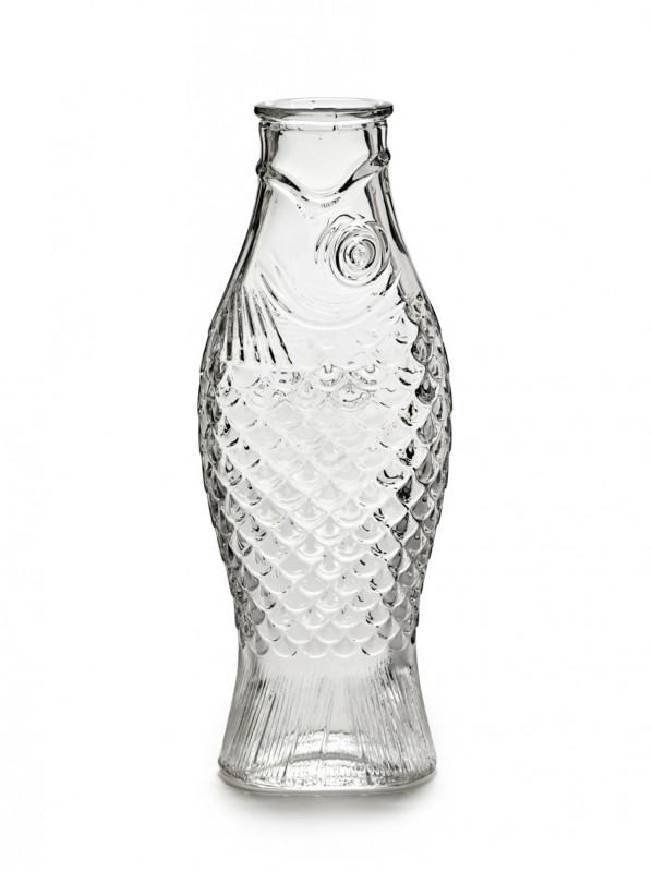 Carafe irrégulier verre pressé 85 cl Fish&fish Serax