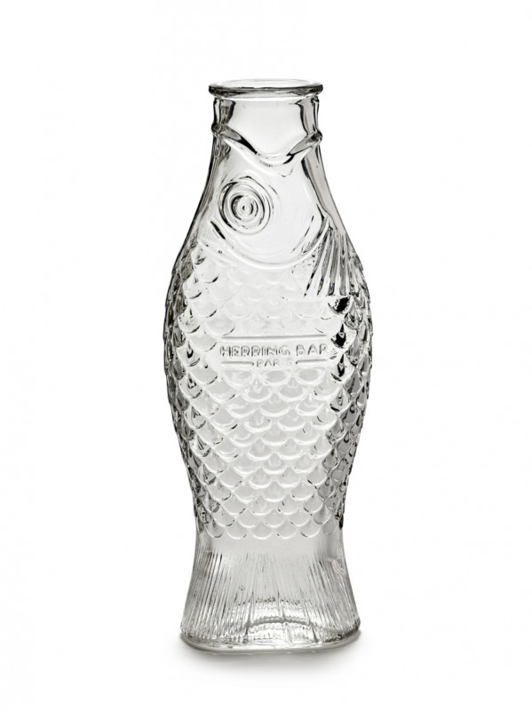 Carafe irrégulier verre pressé 85 cl Fish&fish Serax