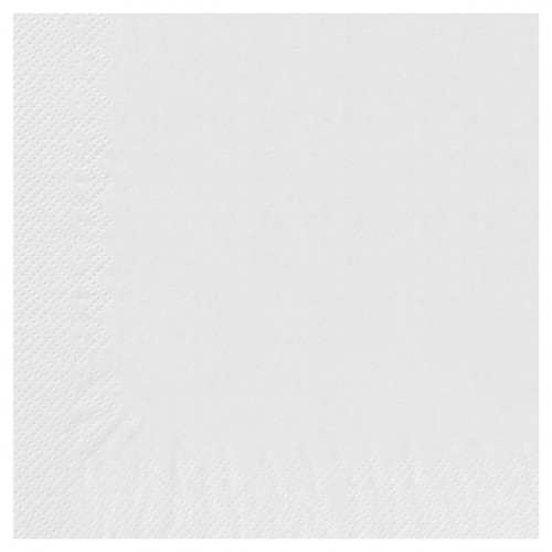 Serviette rond blanc ouate de cellulose 30x30 cm Basik Soft Essentials Collection (200 pièces)