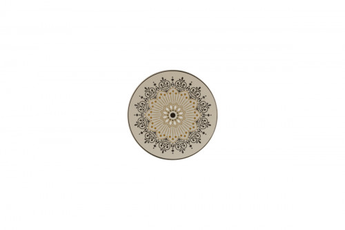 Assiette extra plate rond Argila Décor Cartagena porcelaine Ø 15,7 cm Earth Rak