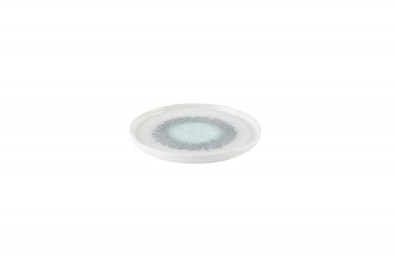 Assiette à bord droit rond Aquamarine porcelaine vitrifiée Ø 26 cm Fusion Churchill