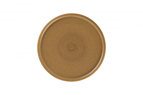Assiette coupe plate rond Autumn Brown porcelaine Ø 27,5 cm Selva Rak
