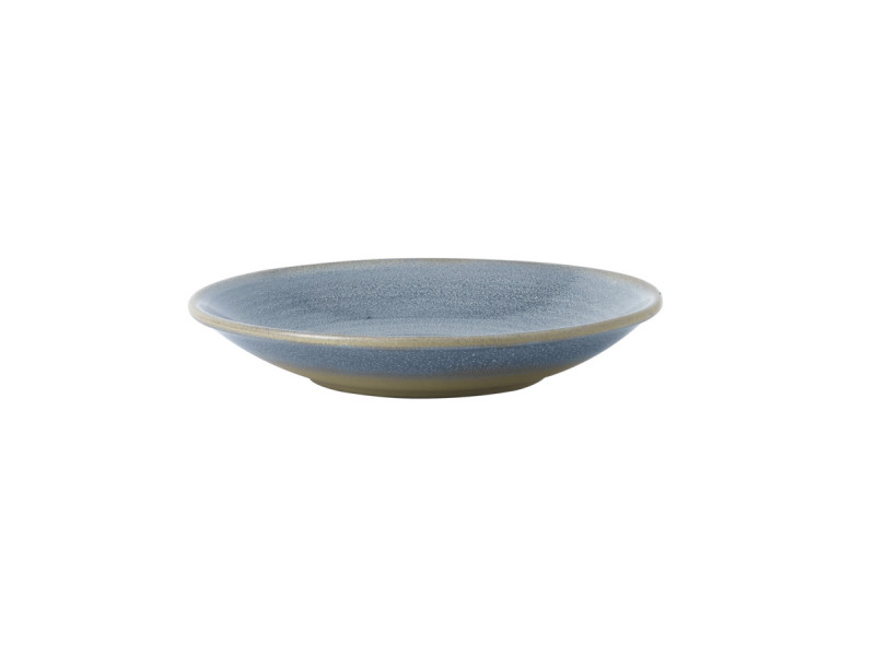 Assiette coupe creuse rond bleu grès émaillé Ø 24,3 cm Evo Dudson