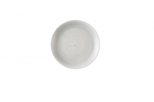 Assiette coupe plate rond Canvas grey porcelaine vitrifiée Ø 21,7 cm Stonecast Churchill
