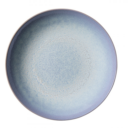 Assiette coupe creuse rond bleu porcelaine Ø 26 cm Azure Accolade