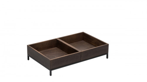 Présentoir GN1/1 en bois 53x32,5x12,5 cm Dolomiti Zepe
