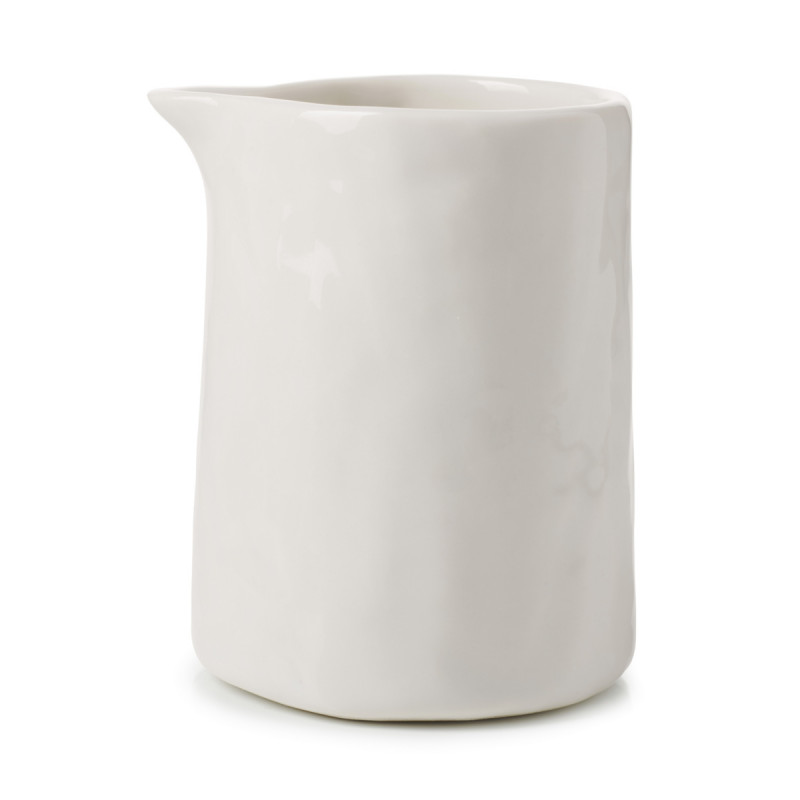 Crémier irrégulier Blanc albâtre porcelaine 15 cl Ø 7 cm Yli Revol