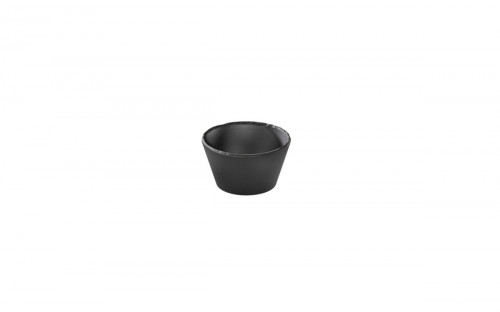 Ramequin rond noir porcelaine culinaire Ø 7,5 cm Basalt Revol