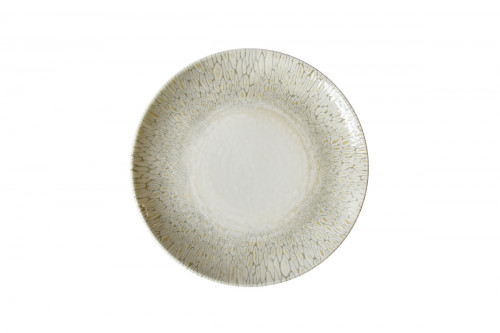 Assiette coupe beige porcelaine vitrifiée Ø 27 cm Butterfly Dudson