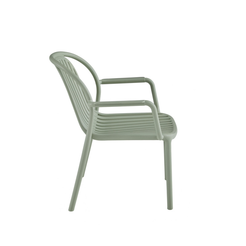 Fauteuil vert sauge 76x65x66 cm Doha