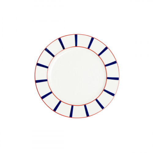 Assiette plate avec aile blanc porcelaine Ø 21 cm Ama Accolade