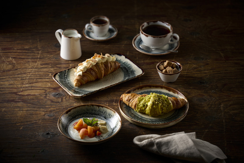 Assiette coupe creuse rond Natural porcelaine vitrifiée Ø 24,8 cm Flare Dudson
