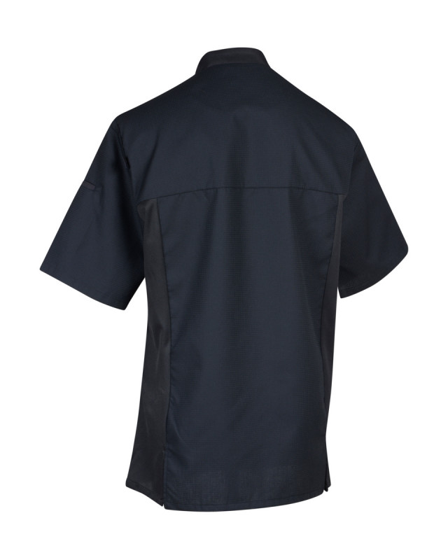 Veste de cuisine manches courtes noir T2 Siaka Robur