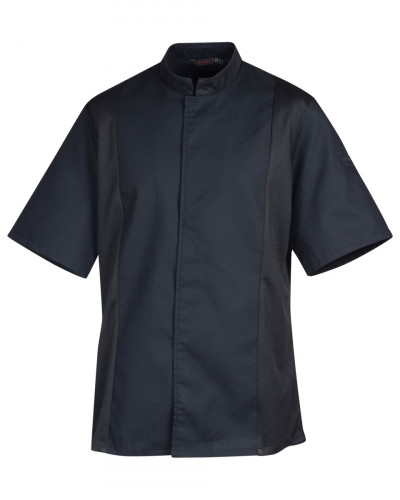 Veste de cuisine manches courtes noir T3 Siaka Robur